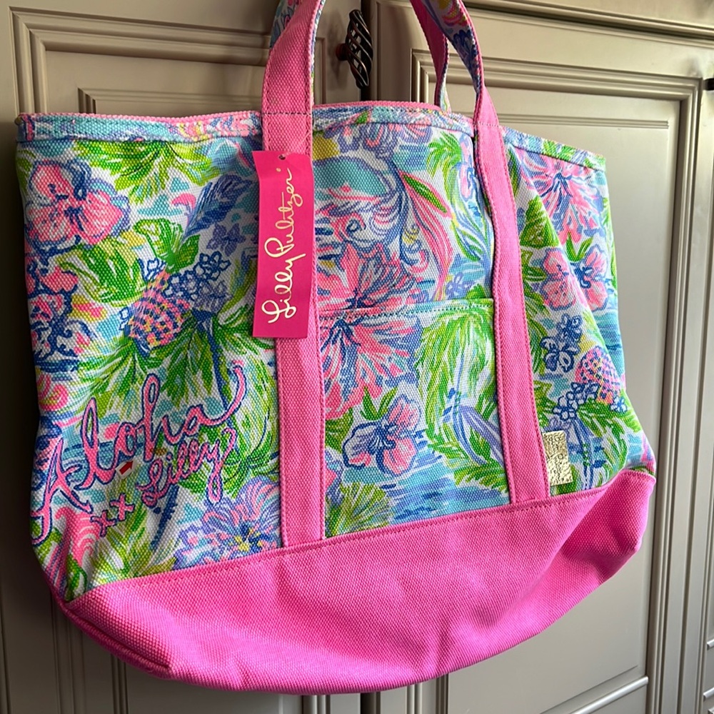 Lilly Pulitzer Lilly Loves Hawaii Mercato Tote Bag